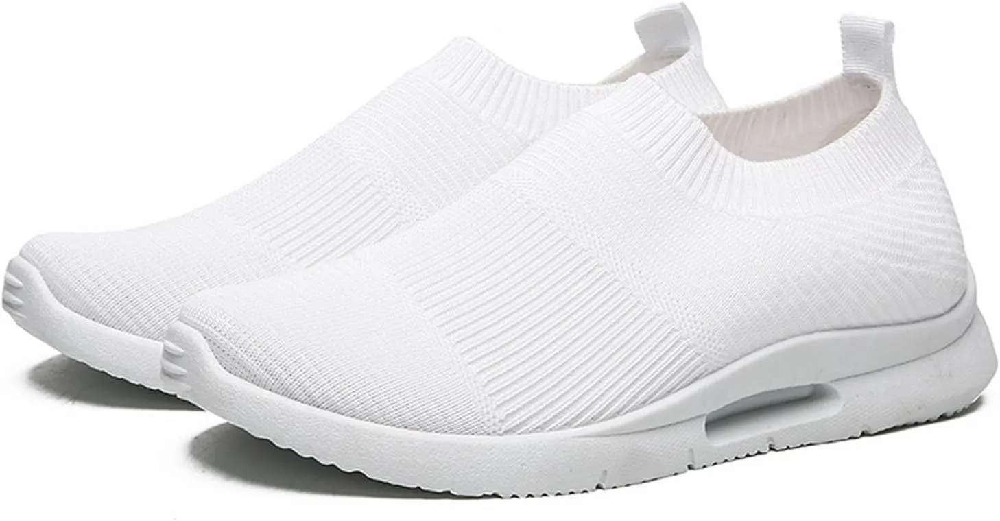 Women's Fashion Sneakers Lace Up Breathable Casual Waking Shoes Tennis Shoes Men Woman Loafers Shoes Slip On White Chunky Sneakers for Women