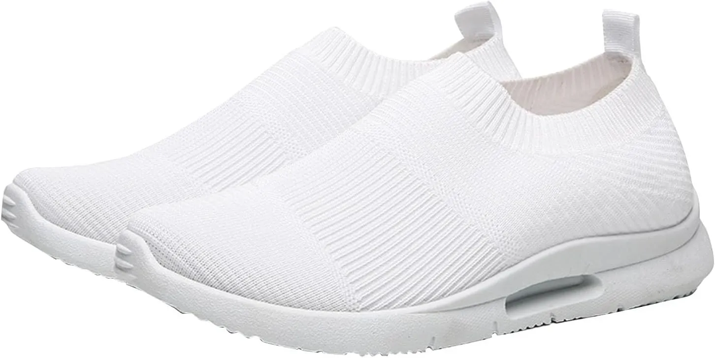 Women's Fashion Sneakers Lace Up Breathable Casual Waking Shoes Tennis Shoes Men Woman Loafers Shoes Slip On White Chunky Sneakers for Women