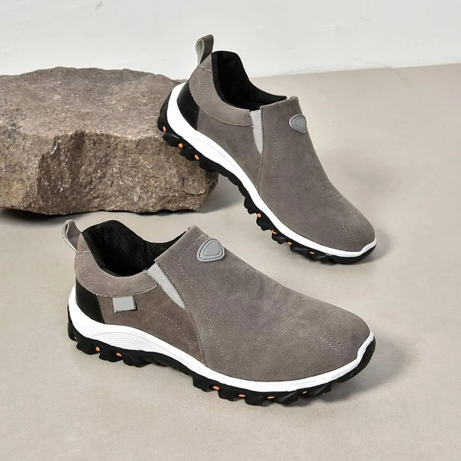 Women's Fashion Sneakers Non Slip Comfortable Hiking Shoes Slip On Orthopedic Shoes Arch Support Walking Shoes