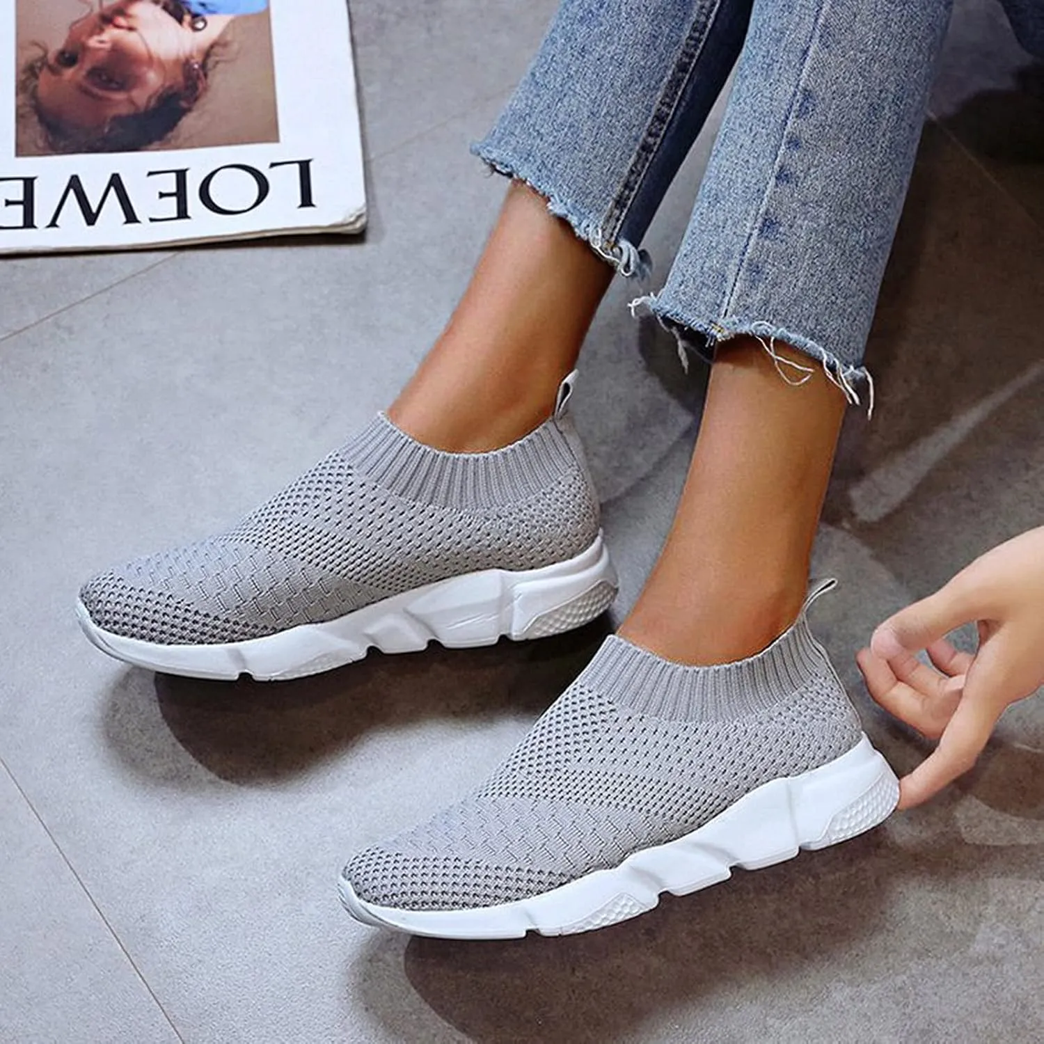 Women's Fashion Sneakers Returns Walking Shoes Women Wide Width Womens Athletic Shoes Size 9 Narrow Womens Fashion Sneakers Black and White Zapatos De Trabajo para Mujeres