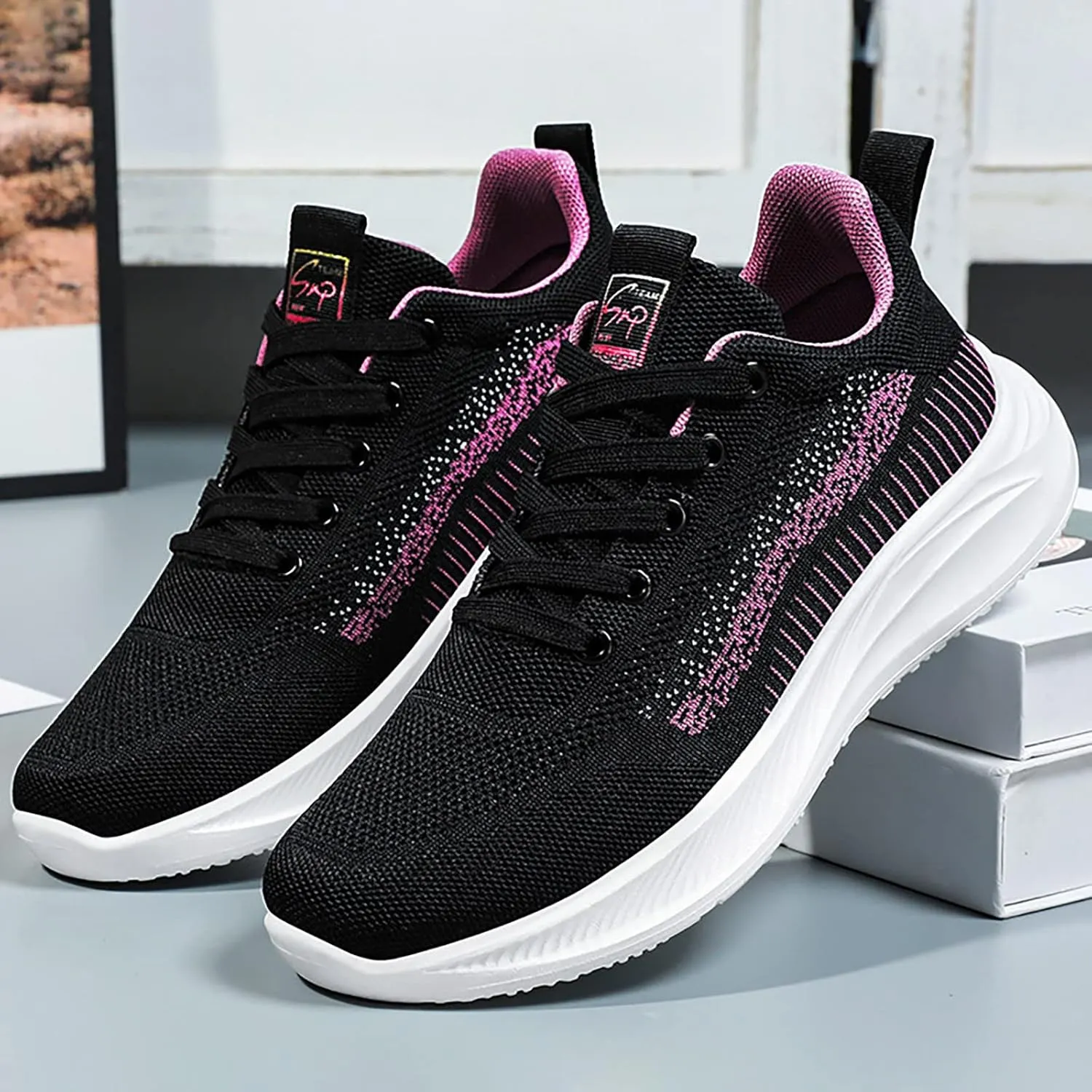 Womens High Top Sneakers Fashion Walking Shoes Women Wide Width Size 9 W Black Dress Shoes for Women Low Heel Wide Width Slip On Sneakers Women Size 8 Wide Zapatos Para Mujer Comodos Y Elegantes