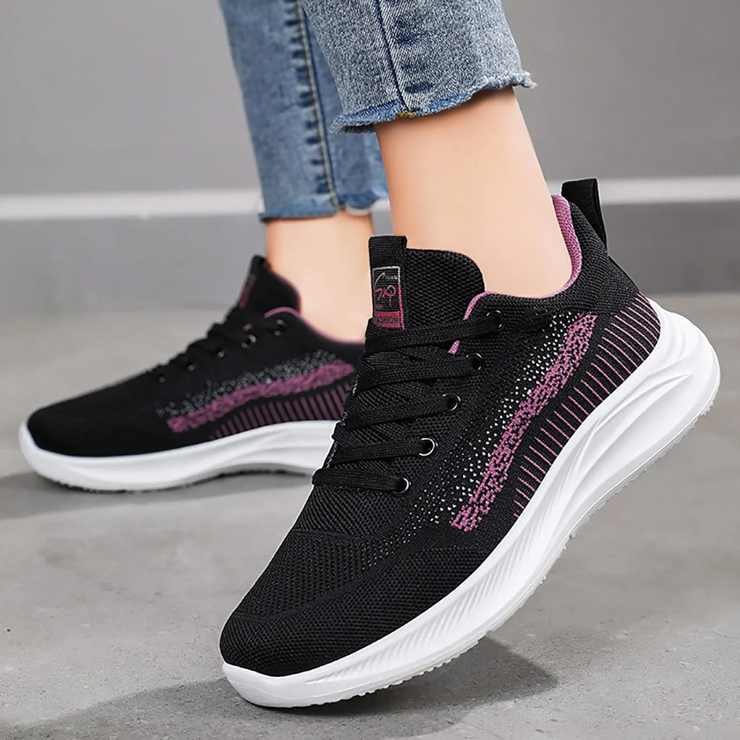 Womens High Top Sneakers Fashion Walking Shoes Women Wide Width Size 9 W Black Dress Shoes for Women Low Heel Wide Width Slip On Sneakers Women Size 8 Wide Zapatos Para Mujer Comodos Y Elegantes