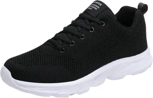 Womens Lace Up Walking Shoes Memory Foam Lightweight Comfort Womens Running Shoes Wide Width Women's Casual Shoes White Platform Sneakers Tennis Shoe Trainers Shoe
