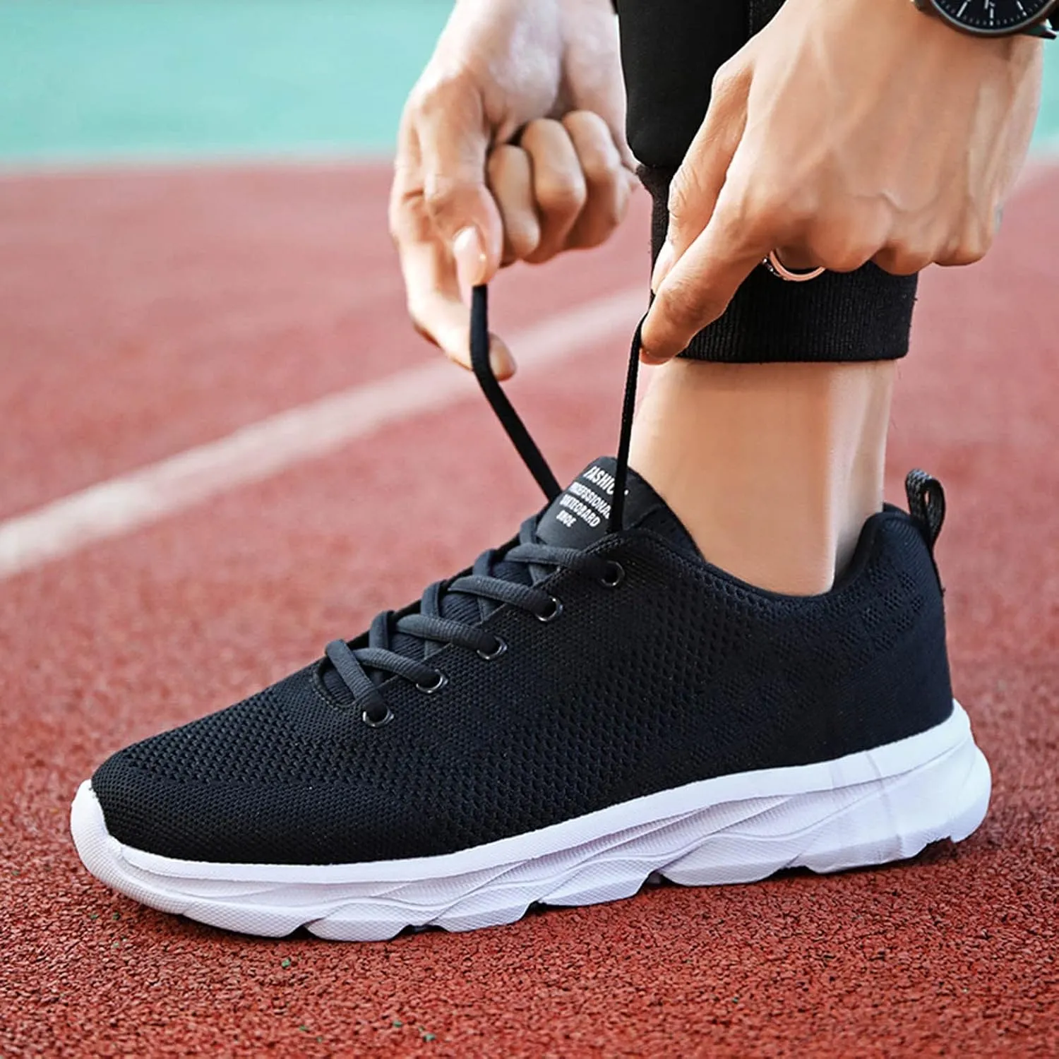 Womens Lace Up Walking Shoes Memory Foam Lightweight Comfort Womens Running Shoes Wide Width Women's Casual Shoes White Platform Sneakers Tennis Shoe Trainers Shoe