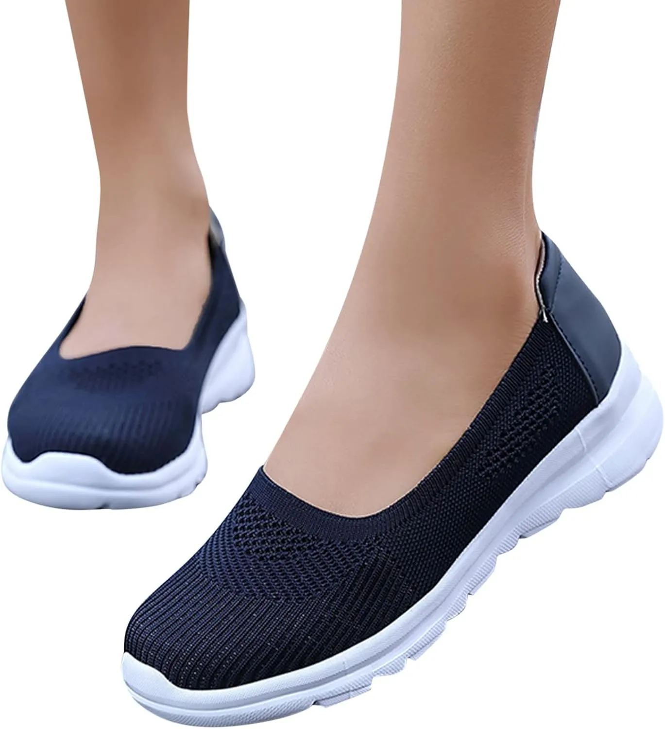 Womens Orthopedic Casual Loafers Slip On Walking Shoes with Arch Support Comfortable Sneakers Plantar Fasciitis Relief Foot Heel Pain Diabetic