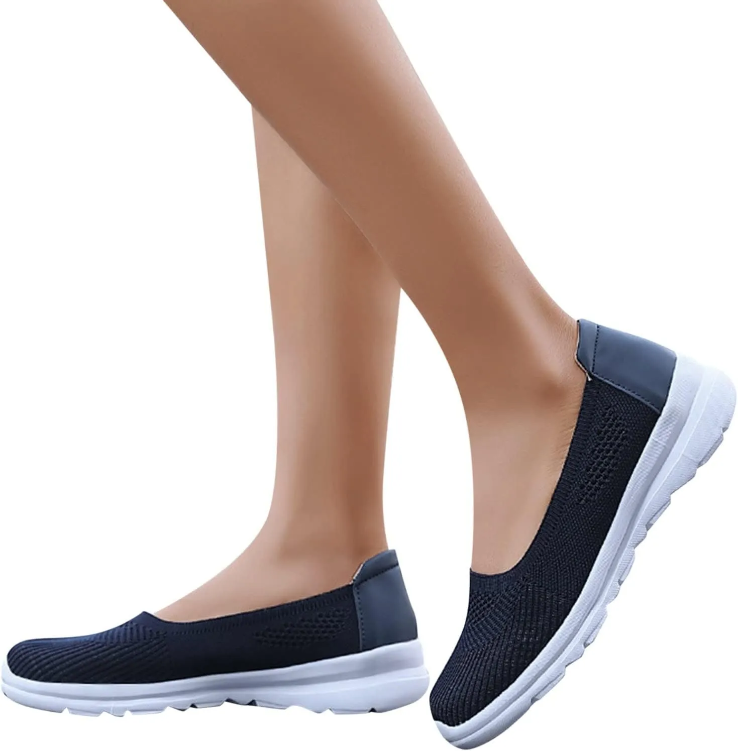 Womens Orthopedic Casual Loafers Slip On Walking Shoes with Arch Support Comfortable Sneakers Plantar Fasciitis Relief Foot Heel Pain Diabetic