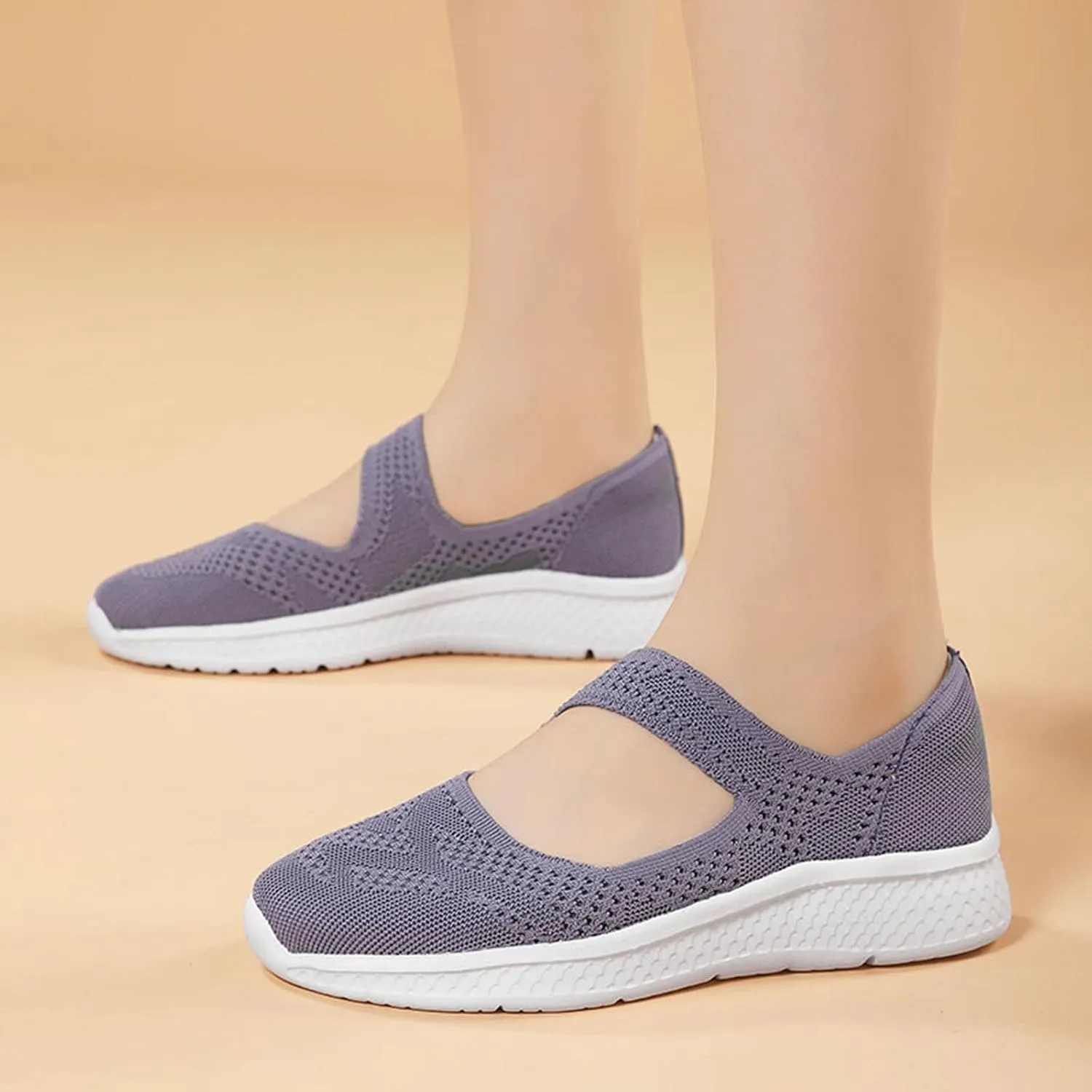 Womens Orthopedic Diabetic Shoes Slip On Walking Sneakers with Arch Support Comfortable Casual Loafers Plantar Fasciitis Relief Foot Heel Pain