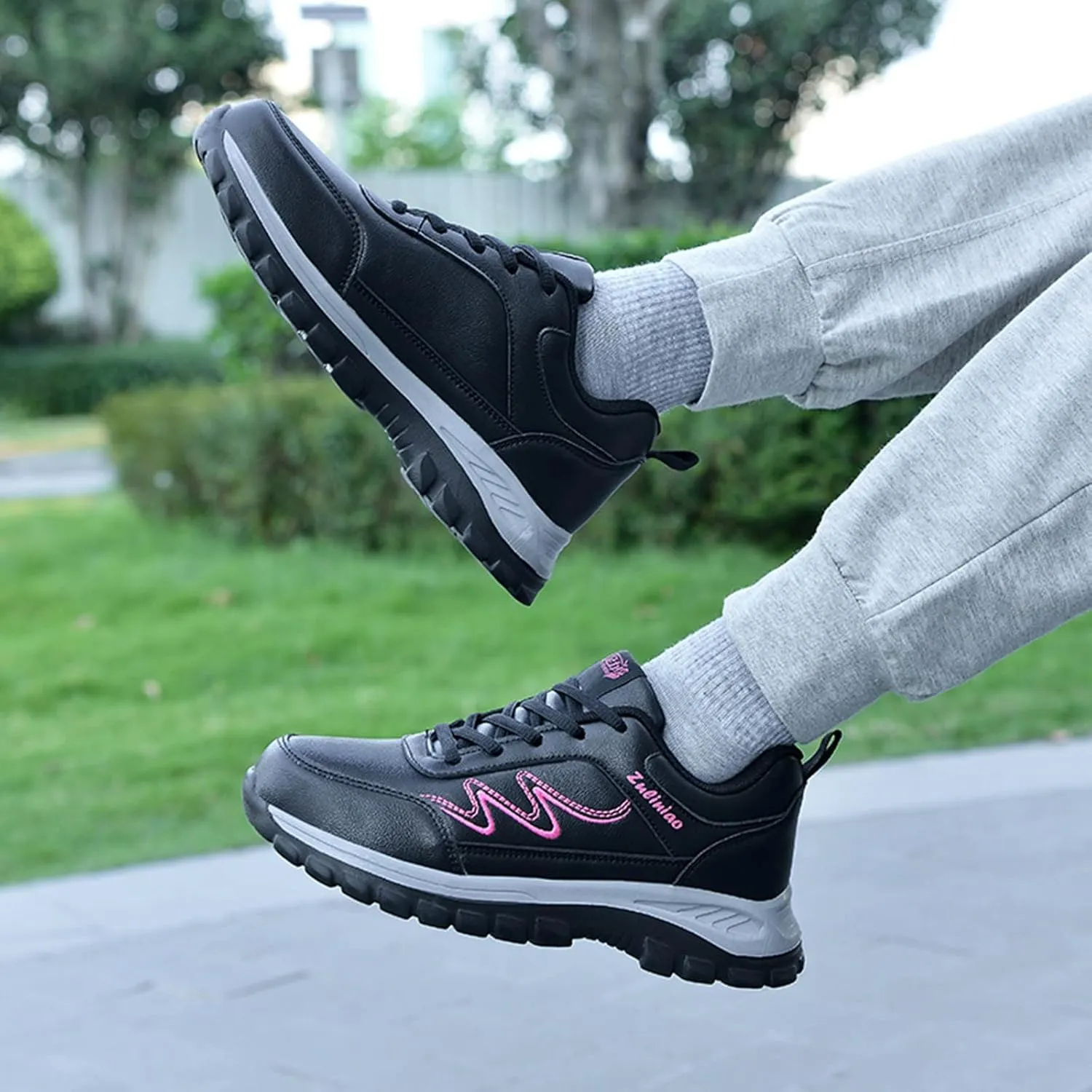 Women’s Orthopedic Walking Shoes Non Slip Comfortable Breathable Workout Gym Sports Shoes Canvas Slip on Shoe