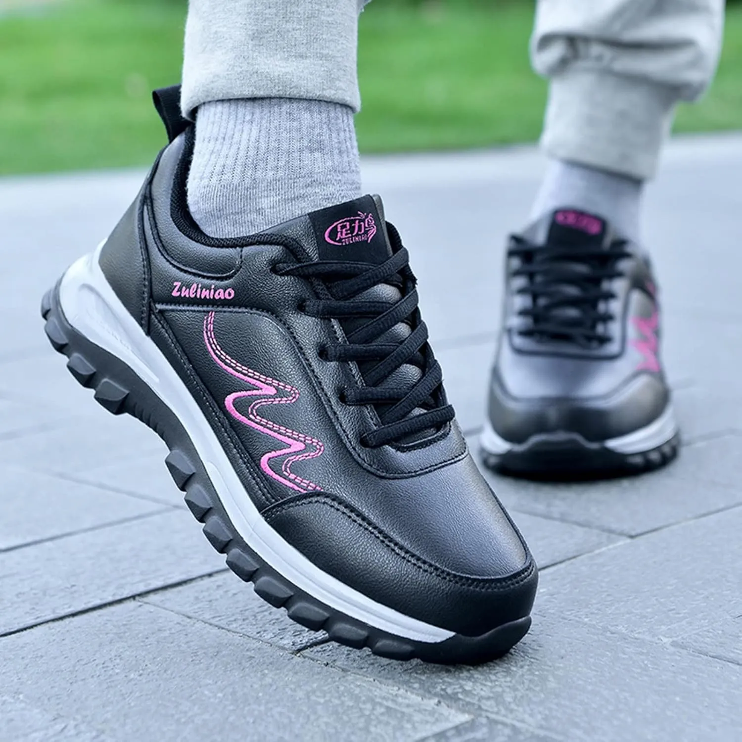 Women’s Orthopedic Walking Shoes Non Slip Comfortable Breathable Workout Gym Sports Shoes Canvas Slip on Shoe