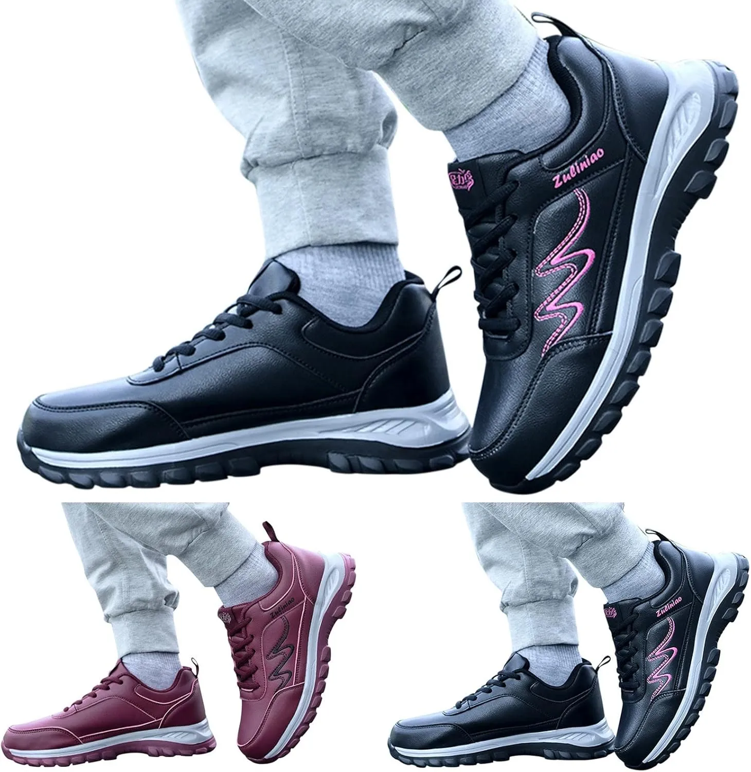 Women’s Orthopedic Walking Shoes Non Slip Comfortable Breathable Workout Gym Sports Shoes Canvas Slip on Shoe