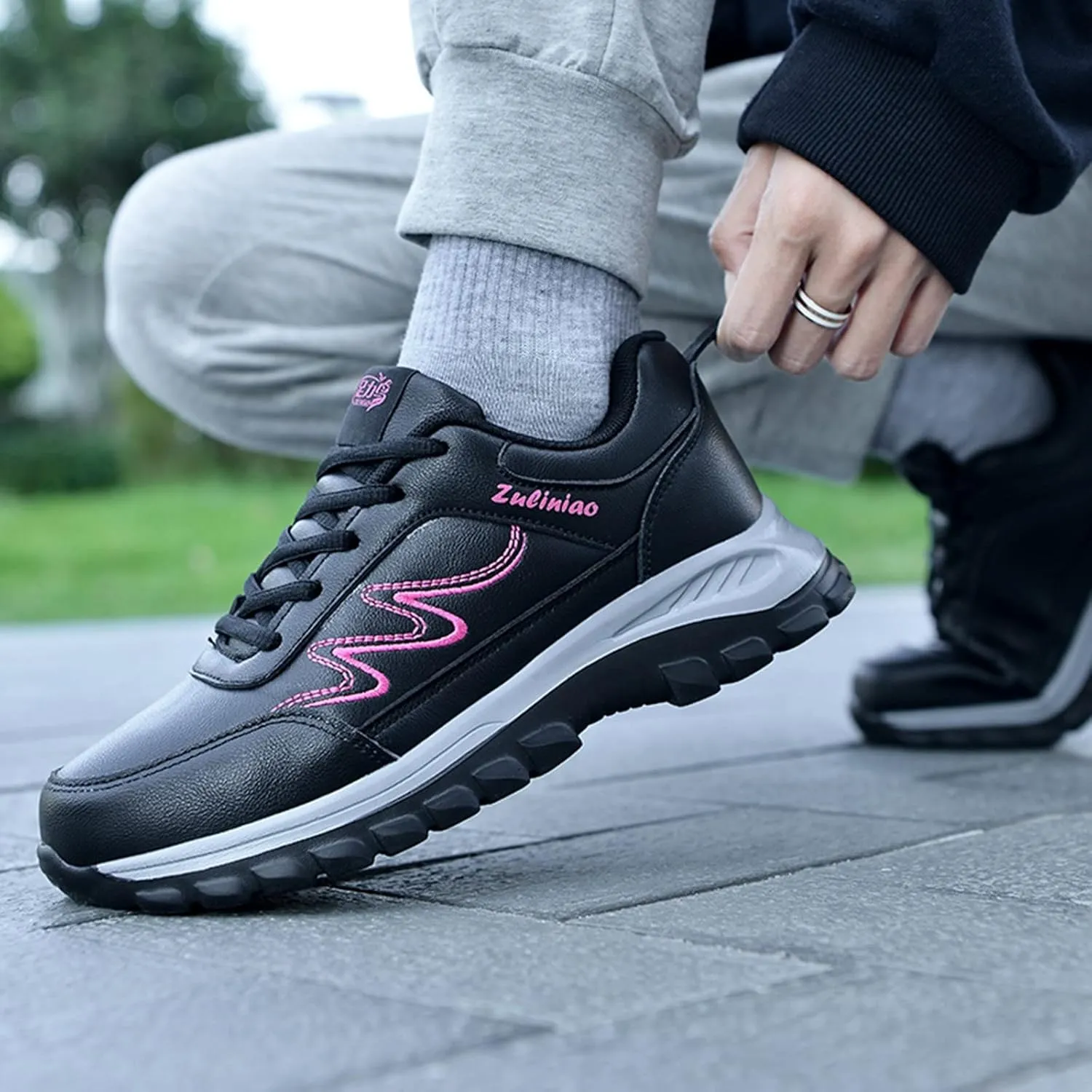Women’s Orthopedic Walking Shoes Non Slip Comfortable Breathable Workout Gym Sports Shoes Canvas Slip on Shoe