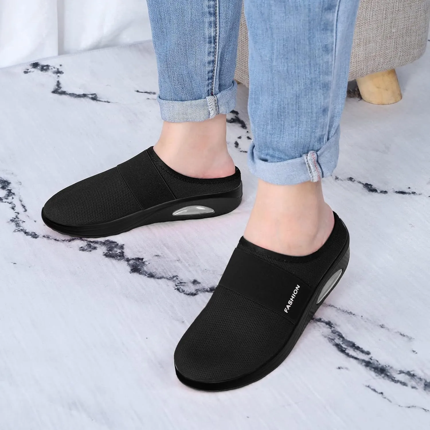 Women's Sneakers Wide Lightweight Work Slip Resistant Breathable Glitter Tennis Shoes Loafers with Arch Support for Women Gym Sneakers for Women