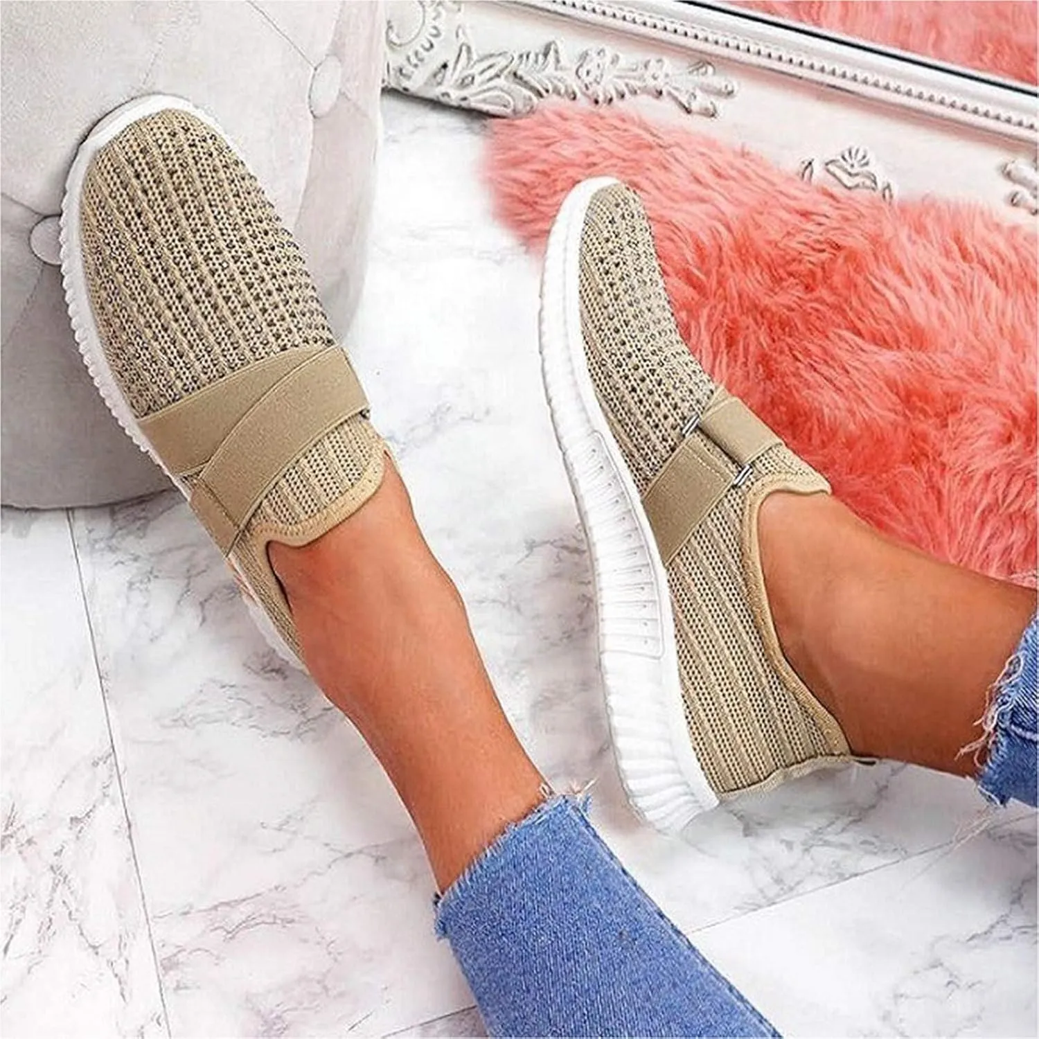 Women's Sneakers Wide Zapatos OrtopéDicos para Mujer Antideslizantes Black Shoes Women Sneakers Women's Chunky Sneakers Platform Dad Shoes for Women White Non Slip Shoes for Women Nurse