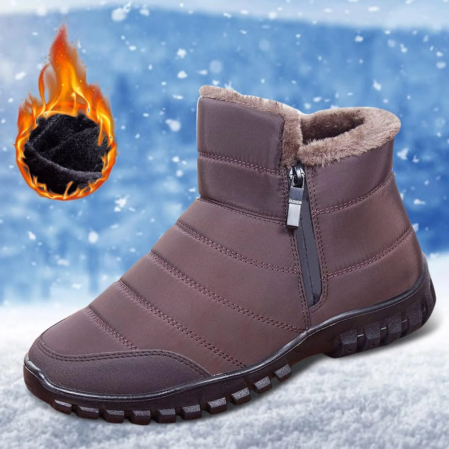 Womens Snow Boots Black Sporty Slip Ons for Ladies Boots Snow Boots for Women Winter Boot with Comfort Shoes for Snow for Women Womens Tennis Shoes Mens Winter Booties