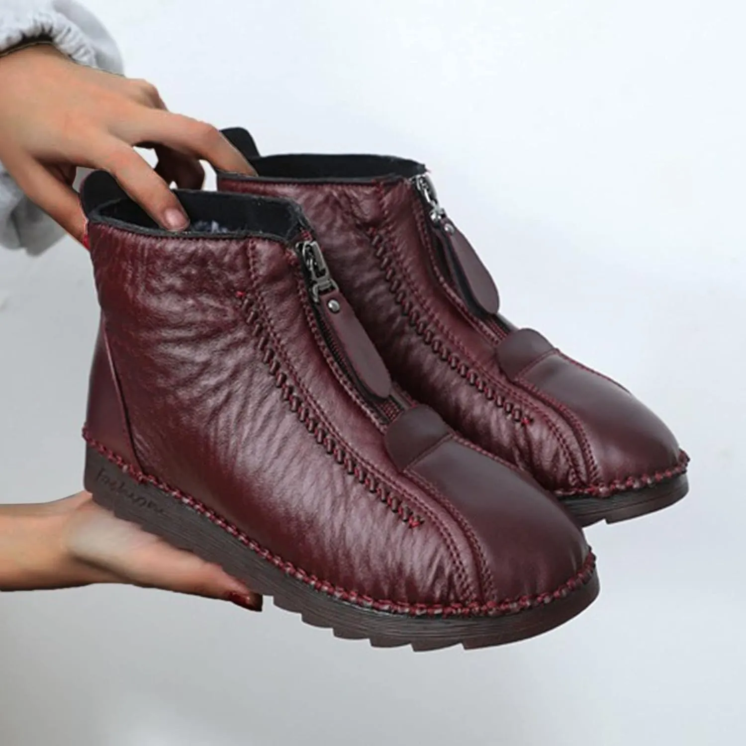 Womens Snow Boots Waterproof Winter Boots for Ladies Non Slip Womens Snow Boots Winter Warm Ankle Boots Womens Waterproof Slip On Boot Tennis Shoes Womens Winter Booties Men