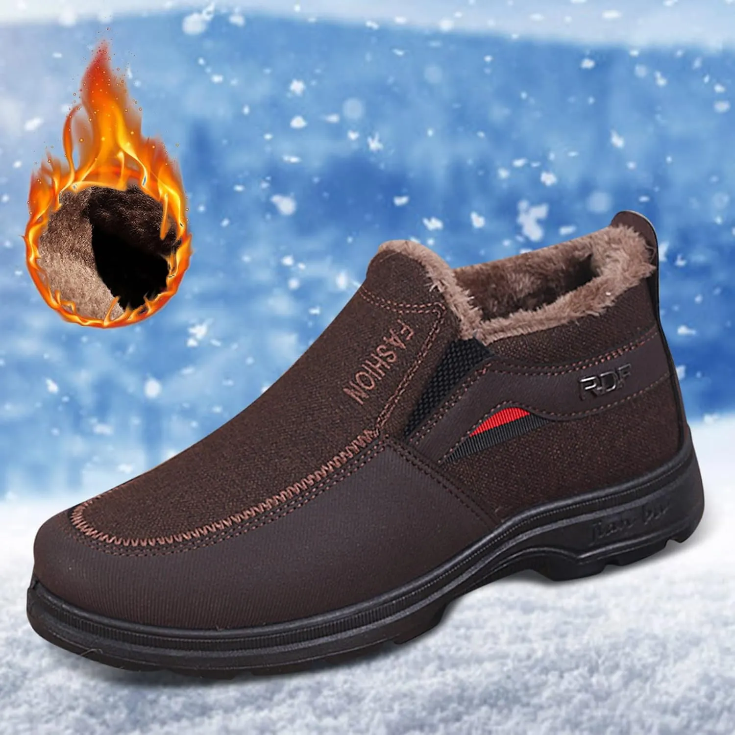 Womens Snow Boots Waterproof Winter Boots for Ladies Non Slip Womens Snow Boots Winter Warm Ankle Boots Womens Waterproof Slip On Boot Tennis Shoes Womens Winter Booties Men