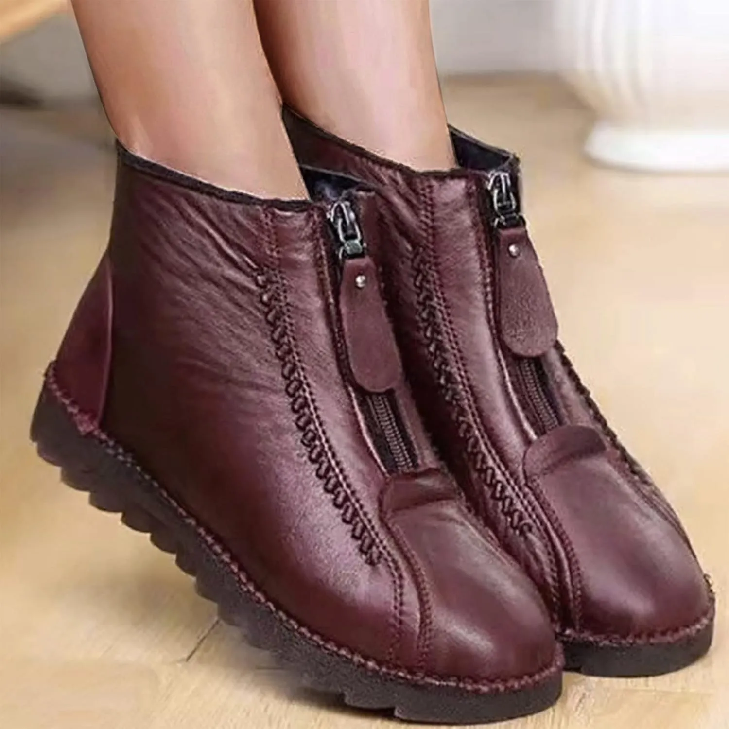 Womens Snow Boots Waterproof Winter Boots for Ladies Non Slip Womens Snow Boots Winter Warm Ankle Boots Womens Waterproof Slip On Boot Tennis Shoes Womens Winter Booties Men