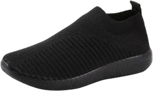 Women's Walking Shoes Cushion Comfortable Breeze Shoes Tennis Shoes Womens Boots Casual Work Shoes Platform Sneakers Slip On Tennis Shoe White Loafers