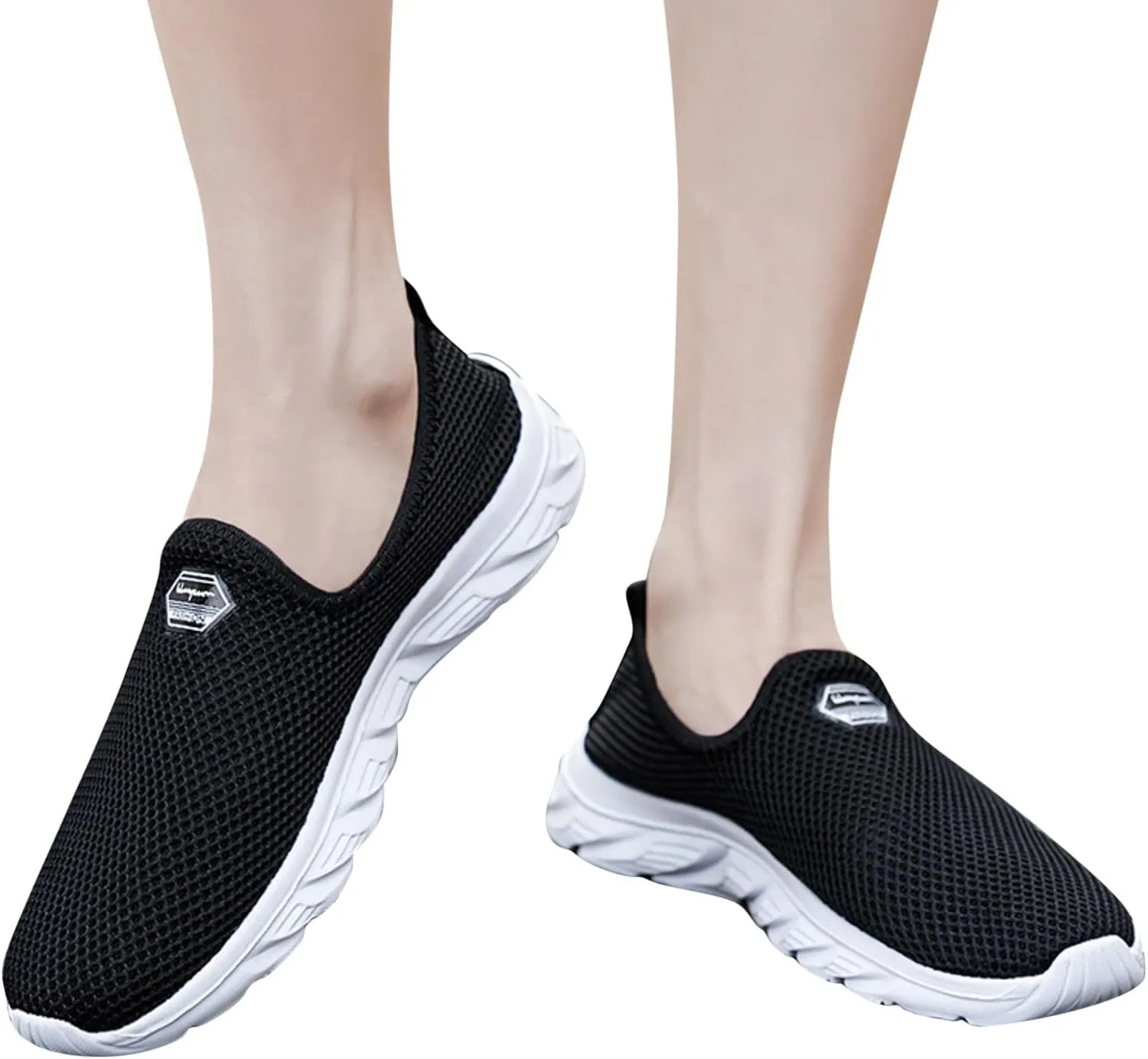 Womens White Tennis Shoes Leather Sneakers Casual Walking Shoes for Women Shoes to Prevent Tip Toe Walking Womens Loafers Shoes Mens Waterproof Sneakers